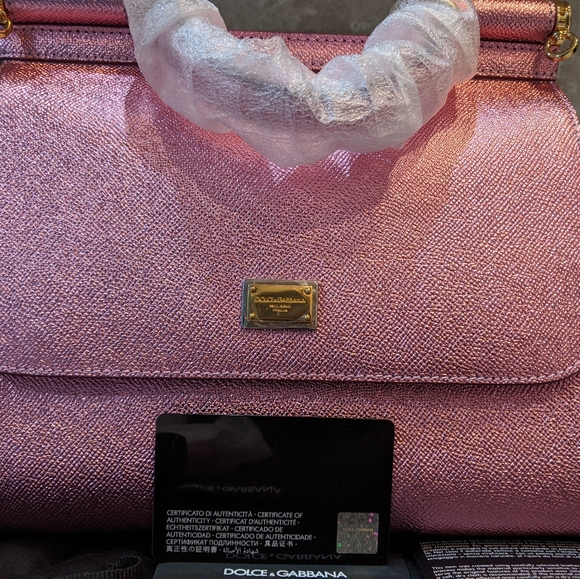 New Dolce & Gabbana Top Handle Leather Satchel - Picture 7 of 8